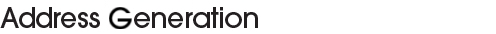 Address Generation