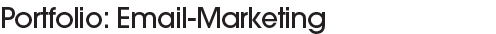 Portfolio Email Marketing
