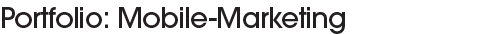 Portfolio Mobile Marketing
